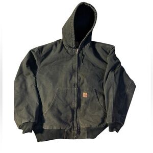 Vintage Men’s Insulated Carharrt Jacket in XXL Moss Green